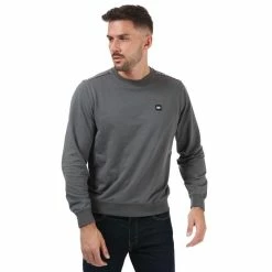 Men's Weekend Offender Dustin Checked Crew Sweat in Charcoal 13 Men's Weekend Offender Dustin Checked Crew Sweat in Charcoal -Goodwin Smith 081206d4f2fd4e4dbf9897710c31c5d4