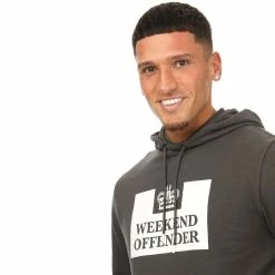Men's Weekend Offender Logo Hoodie in Charcoal -Goodwin Smith 0b38d4a97fe840c1afa392eac2b1430e