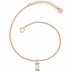 Bracelet sterling silver rose gold zirconia white Glanzstücke München