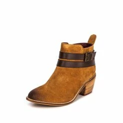 Goodwin Smith LADIES LILY TAN SUEDE STRAP BOOT -Goodwin Smith 1591f23afda247c78289c7f4164d2f0a