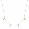Necklace sterling silver yellow gold zirconia white Glanzstücke München -Goodwin Smith 15e66c6686094747bbf4b5e88b80dc49