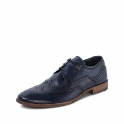 Goodwin Smith MENS DANIEL NAVY DERBY BROGUE -Goodwin Smith 19 04517 w 4