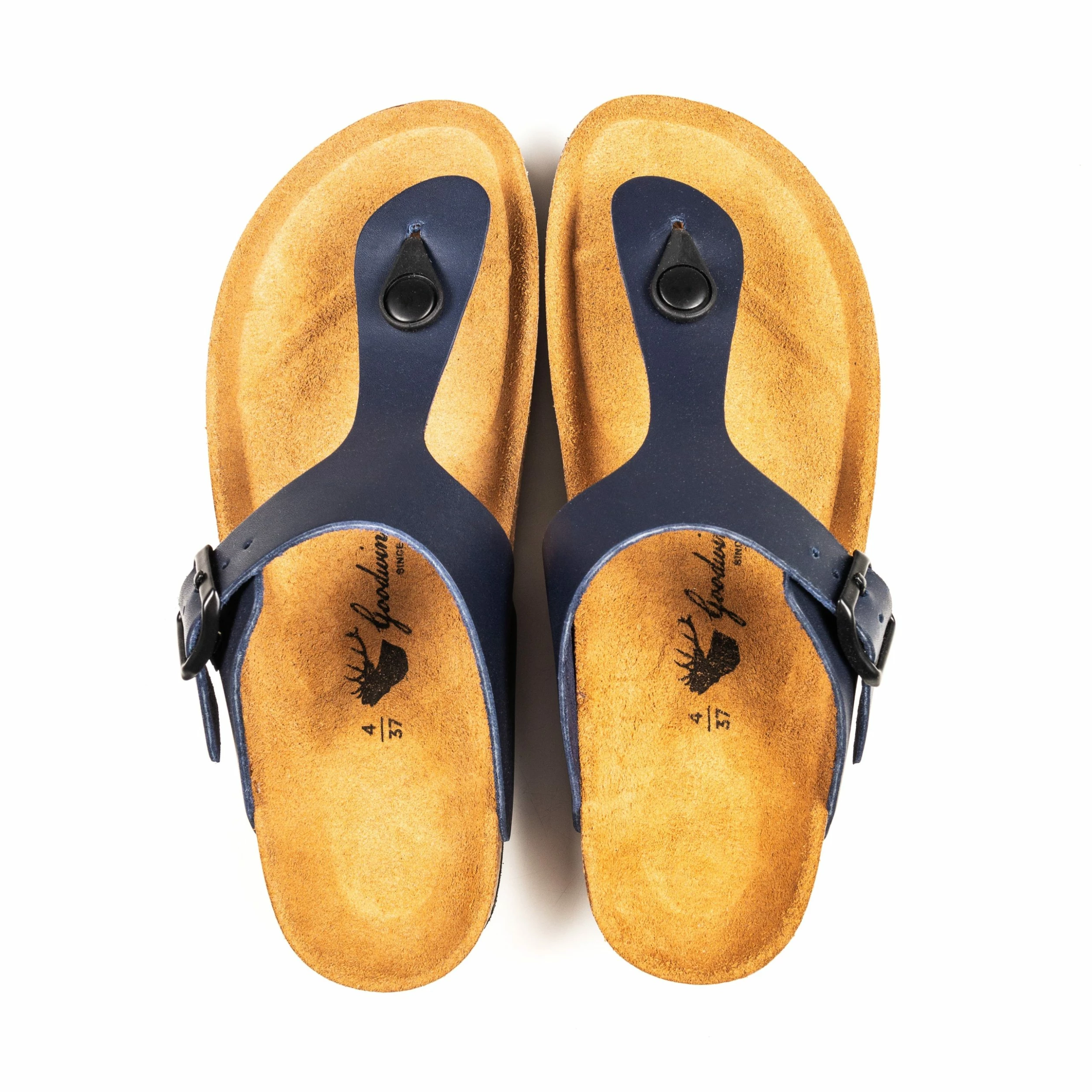 Goodwin Smith Ladies Lotus Navy Cork Toe Post 4 Goodwin Smith Ladies Lotus Navy Cork Toe Post - Image 2