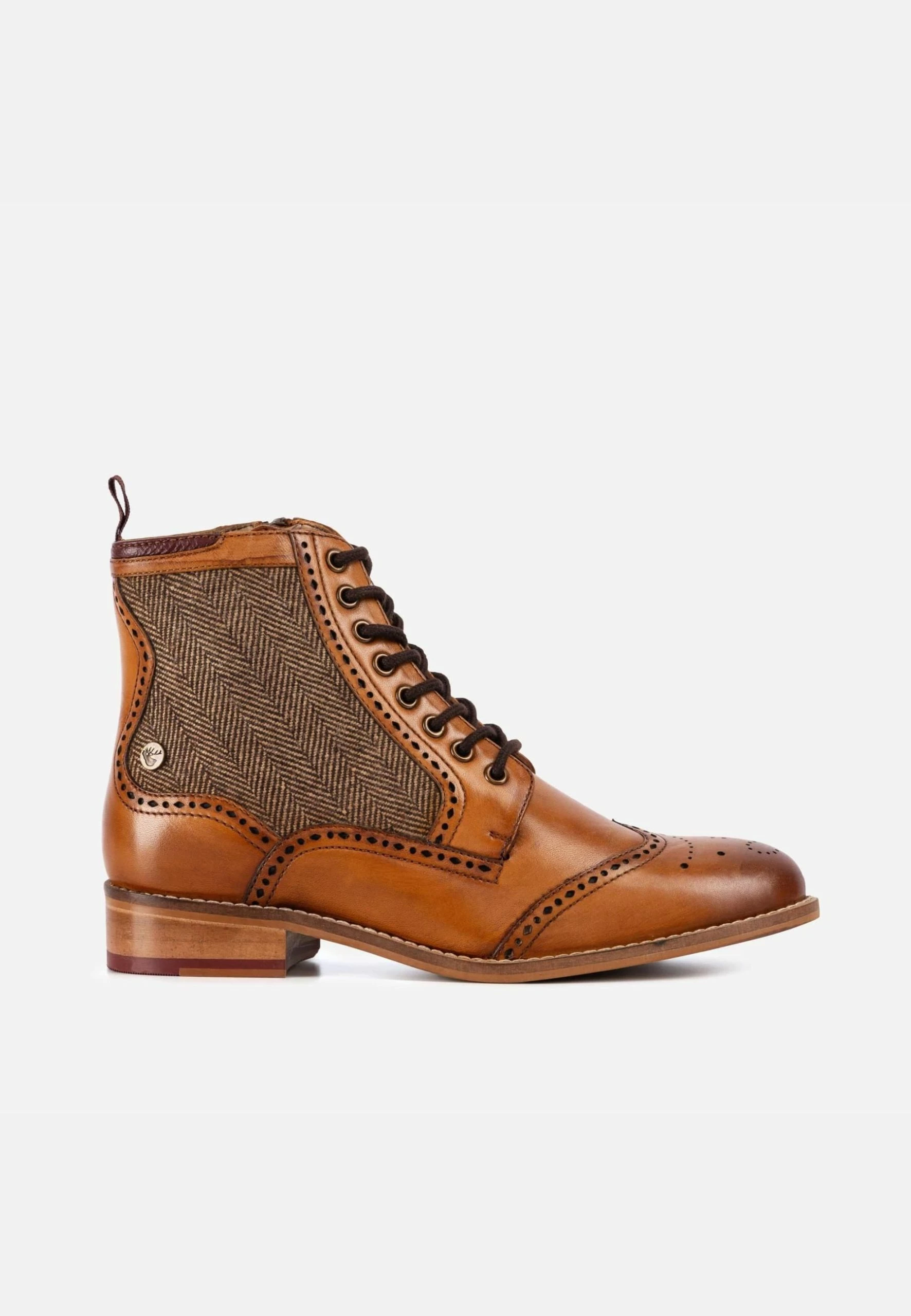 Goodwin Smith LADIES GS ERICIA TAN TWILL BOOT 3 Goodwin Smith LADIES GS ERICIA TAN TWILL BOOT