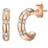 Hoop earring sterling silver rose gold zirconia white Glanzstücke München -Goodwin Smith 2866f76fd53048a4bff15a05efbaf6ea