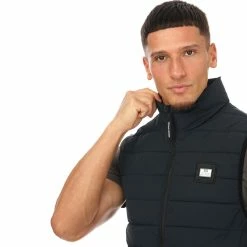 Men's Weekend Offender Jasper Padded Gilet in Navy 13 Men's Weekend Offender Jasper Padded Gilet in Navy -Goodwin Smith 3787c53f42e947de981503236c0e3aa7