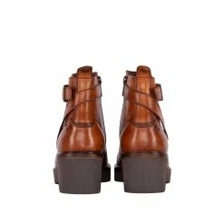 Goodwin Smith Ladies Dita Tan Strap Boot - Brown -Goodwin Smith 42d26c8c23b641b4b2fec042debb1e2b