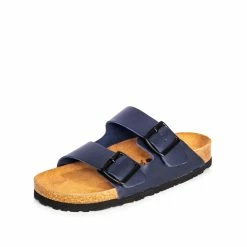 Goodwin Smith LADIES HIBISCUS NAVY CORK SANDAL