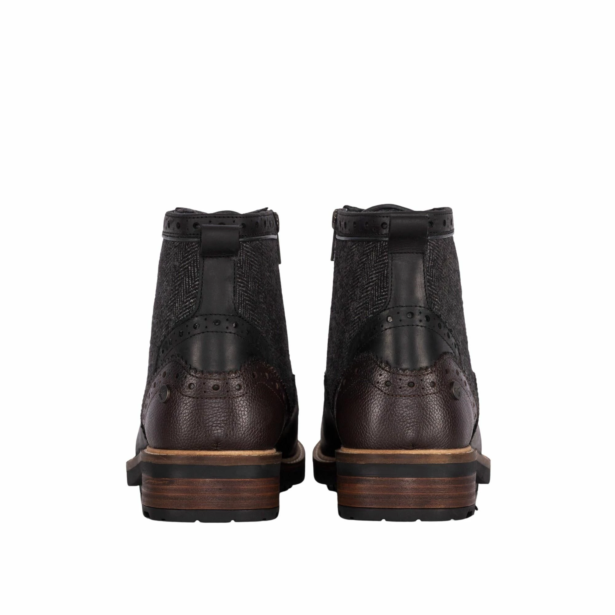 Goodwin Smith MENS SHERWOOD BLACK HERRINGBONE BOOT 5 Goodwin Smith MENS SHERWOOD BLACK HERRINGBONE BOOT - Image 3