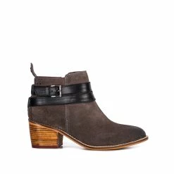 Goodwin Smith LADIES LILY GREY SUEDE STRAP BOOT