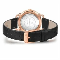 Female Quartz watch rose gold Genuine leather black Glanzstücke München -Goodwin Smith 647a06aafb6146cba6ea7f6211204079