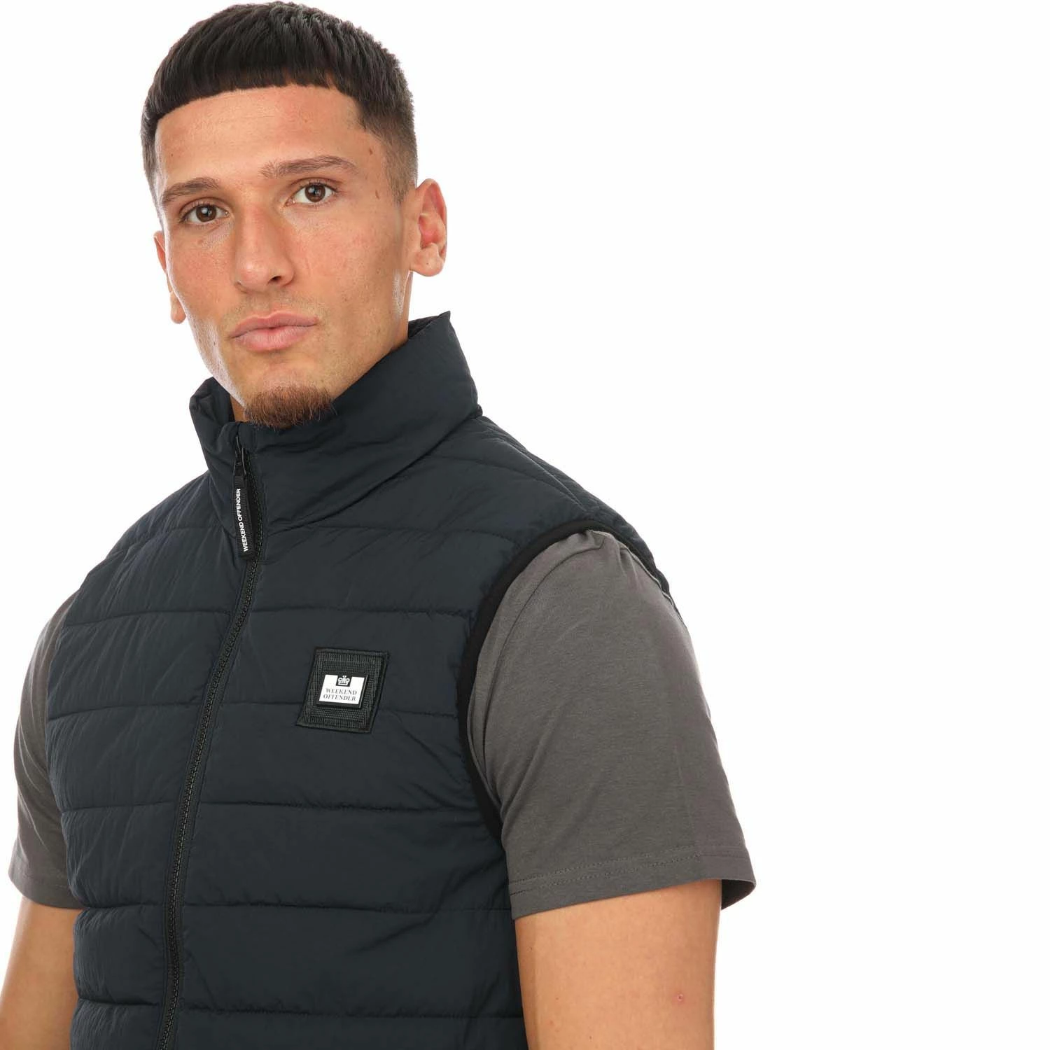 Men's Weekend Offender Jasper Padded Gilet in Navy 7 Men's Weekend Offender Jasper Padded Gilet in Navy - Image 5