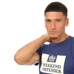 Men's Weekend Offender McMoney T-Shirt in Blue -Goodwin Smith 80e4479da50b4c0dbe5d9bd34527e4b1