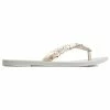 Zaxy Flower Shine Thong Sandals - Green -Goodwin Smith 86deda231a3a489c9ee6124d80ae5b69