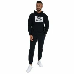 Men's Weekend Offender Garrison Logo Hoody in Navy -Goodwin Smith 91a3d8fdfd214ee38955583123297585