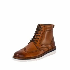 Goodwin Smith MENS LINTON TAN BROGUE BOOT -Goodwin Smith 92aeb9ca08764475bb545d6b2a713bdf
