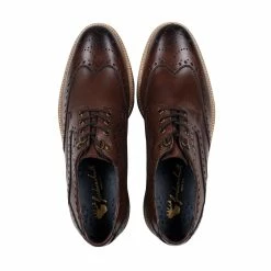 Goodwin Smith MENS RIPLEY BROWN WEDGE DERBY BROGUE -Goodwin Smith b1539393bca6462bb5ae68a8eb81cc26