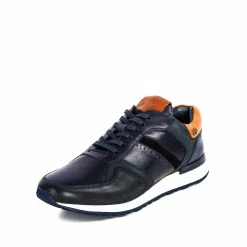 Goodwin Smith MENS DYLAN NAVY TRAINER -Goodwin Smith c818c18cd5584a128a3cb9614fac4309