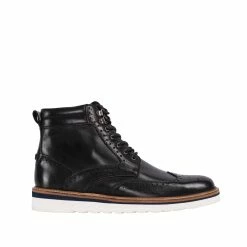 Goodwin Smith MENS LINTON BLACK BROGUE BOOT