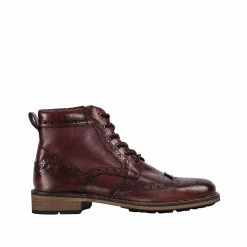 Goodwin Smith MENS HUGH BORDO BROGUE BOOT - Burgundy