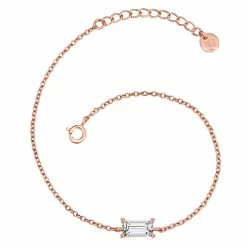 Bracelet sterling silver rose gold zirconia white Glanzstücke München