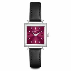 Glanzstücke München Female Quartz Silver Genuine Leather Black Watch