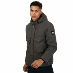 Men's Weekend Offender Brunswick Fabric Jacket in Charcoal -Goodwin Smith eec71c543f8c4e34b003ed24cce0ea17