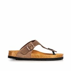 Goodwin Smith Ladies Lotus Brown Cork Toe Post Sandal -Goodwin Smith f7bdc03d39754c3ebb4ae80b7893404f