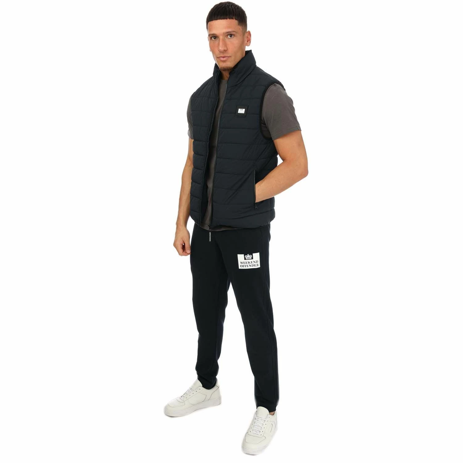 Men's Weekend Offender Jasper Padded Gilet in Navy 5 Men's Weekend Offender Jasper Padded Gilet in Navy - Image 3