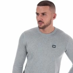 Men's Weekend Offender Silver Cotton Knit in Grey -Goodwin Smith woskw501g grey 3