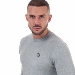 Men's Weekend Offender Silver Cotton Knit in Grey -Goodwin Smith woskw501g grey 4