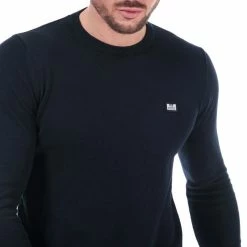 Men's Weekend Offender Silver Cotton Knit in Navy - Blue 12 Men's Weekend Offender Silver Cotton Knit in Navy - Blue -Goodwin Smith woskw501n navy 4