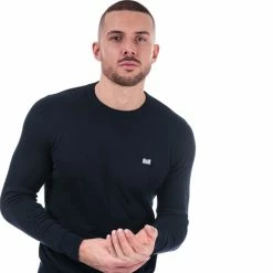 Men's Weekend Offender Silver Cotton Knit in Navy - Blue 13 Men's Weekend Offender Silver Cotton Knit in Navy - Blue -Goodwin Smith woskw501n navy 5