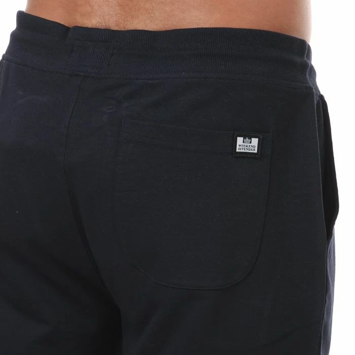 Men's Weekend Offender Te Parma Prison Jog Short in Navy - Blue 8 Men's Weekend Offender Te Parma Prison Jog Short in Navy - Blue - Image 6